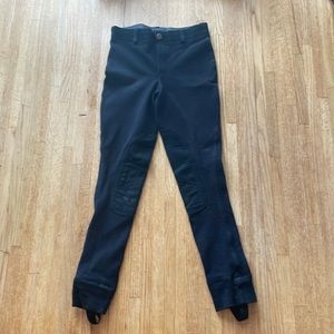 Kids black horse riding pants